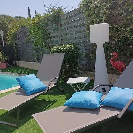 Mimilou Mont St Loup Piscine Privee Appartement Agde Buitenkant foto